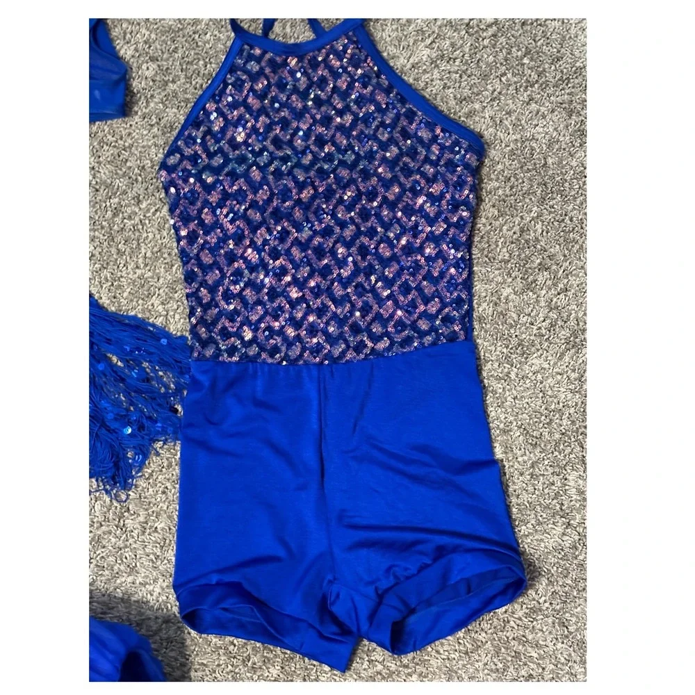 Weissman Size SA You Make My Dreams Come True 3 Piece Blue Tap Jazz Ballet